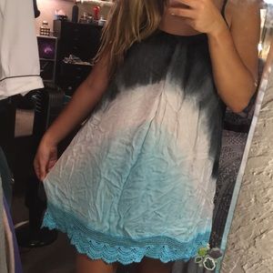 Tie dye beach dress